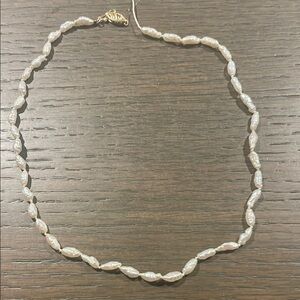 Elegant Pearl Necklace - broken attachment